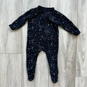 Kyte Baby Zippered Footie in Midnight Constellation